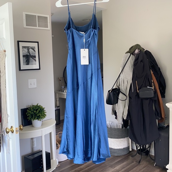 Hello molly blue silk dress - Picture 3 of 6